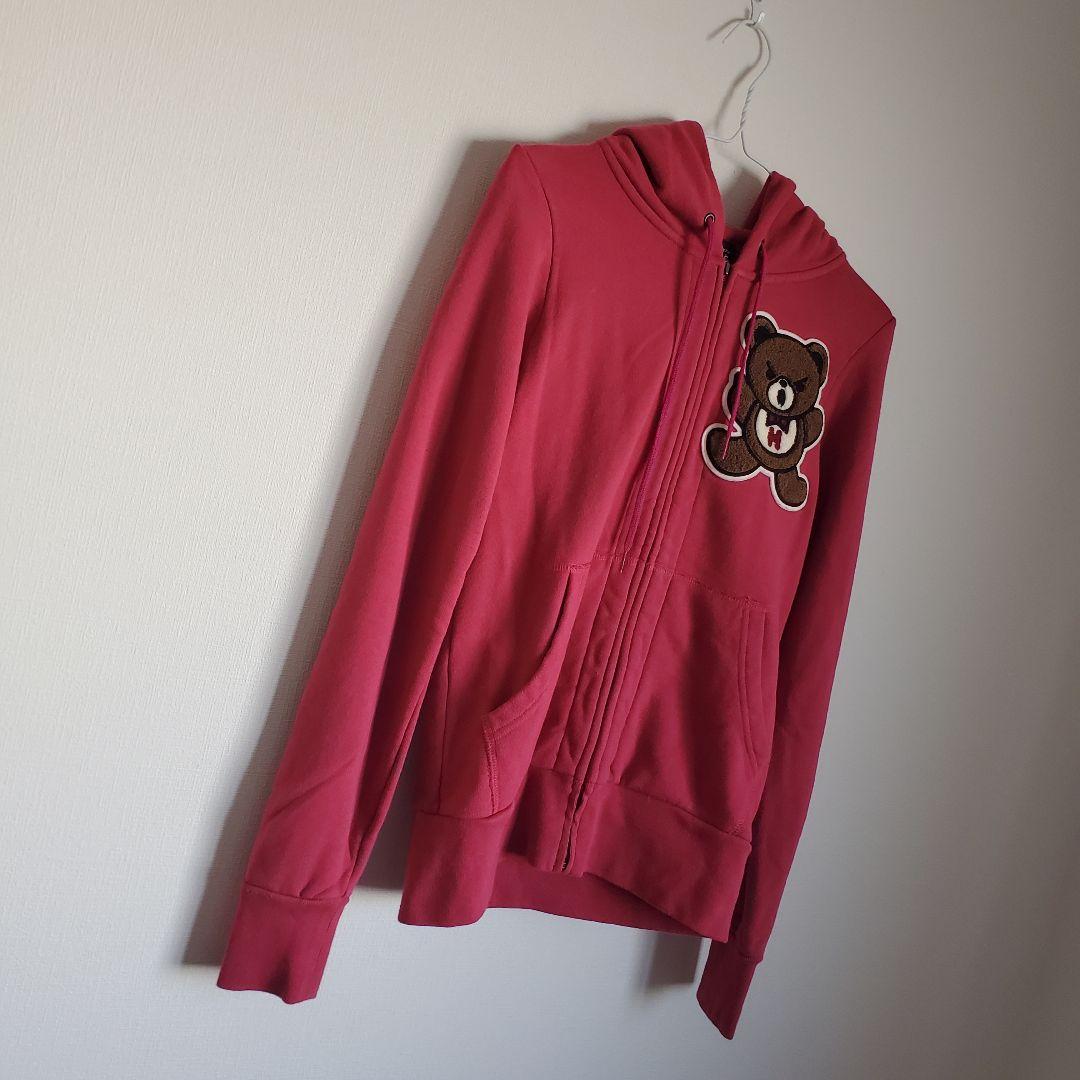 y2k 美品 00s HYSTERIC GLAMOUR ファックベア パーカー