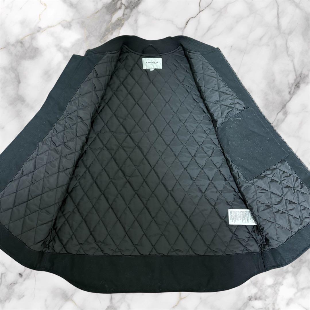 8*0様 Carhartt カーハート ダックベスト 黒 XL 未使用級 美品ワ