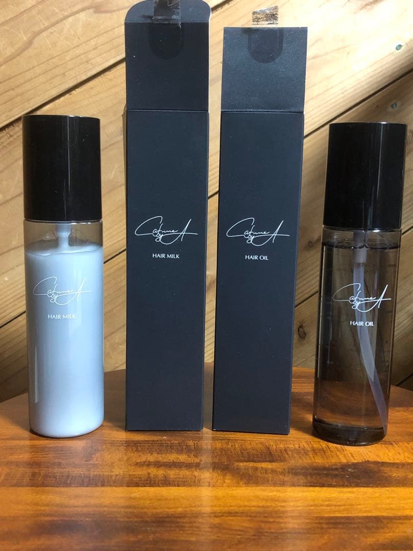 カフネバイエーのヘアミルクとヘアオイルのセット ミニシャントリ