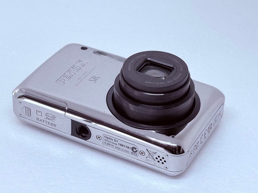 PENTAX Optio S1 シルバー 動作確認済 付属多 コンパクトデジカメ