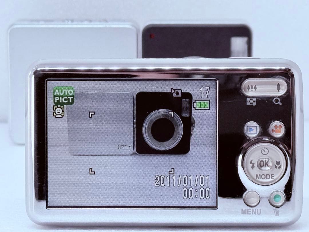 PENTAX Optio S1 シルバー 動作確認済 付属多 コンパクトデジカメ