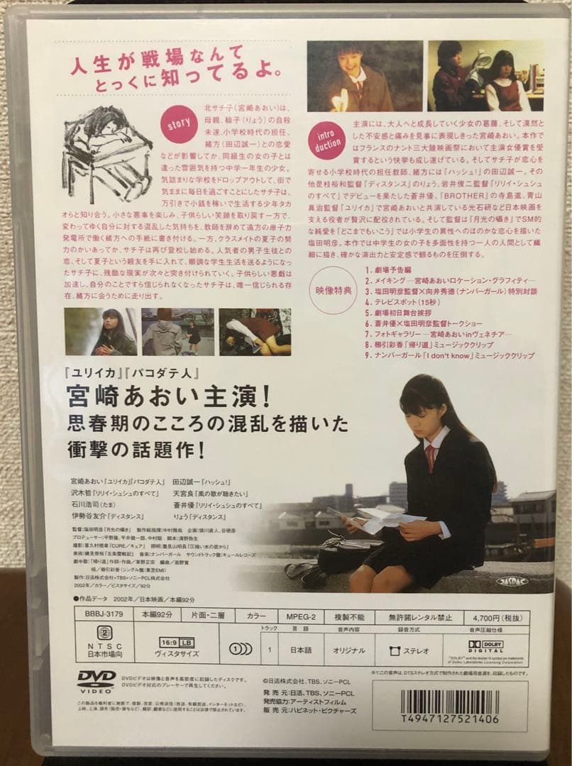 塩田明彦監督作品セット　DVD 6枚セット