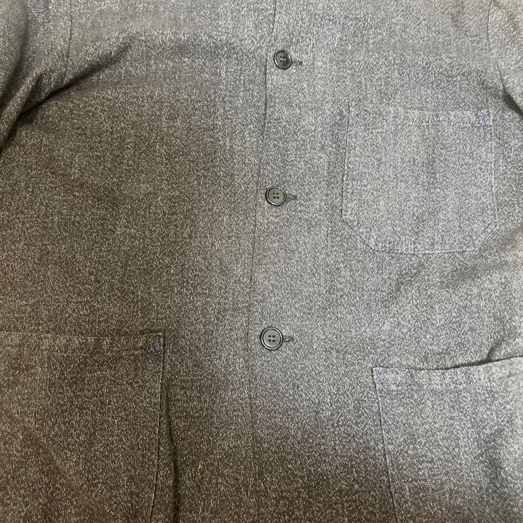 ブラックシャンブレー　ジャケット　ユーロ　sanfor アトリエコート