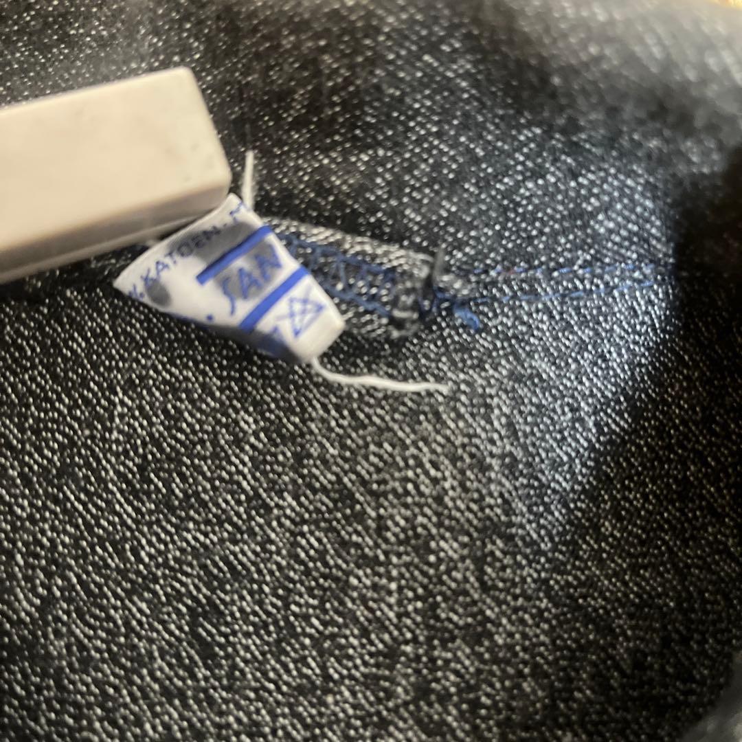 ブラックシャンブレー　ジャケット　ユーロ　sanfor アトリエコート