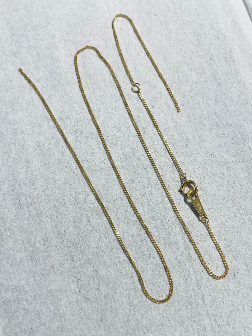 K18 3.25g 18金イエローゴールド/潰し ヴィンテージネックレス カメオ