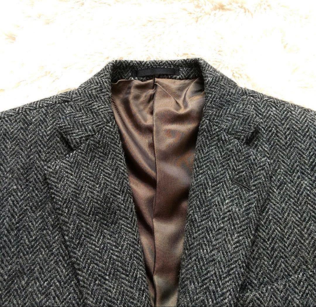 Harris Tweed グレー テーラードジャケット