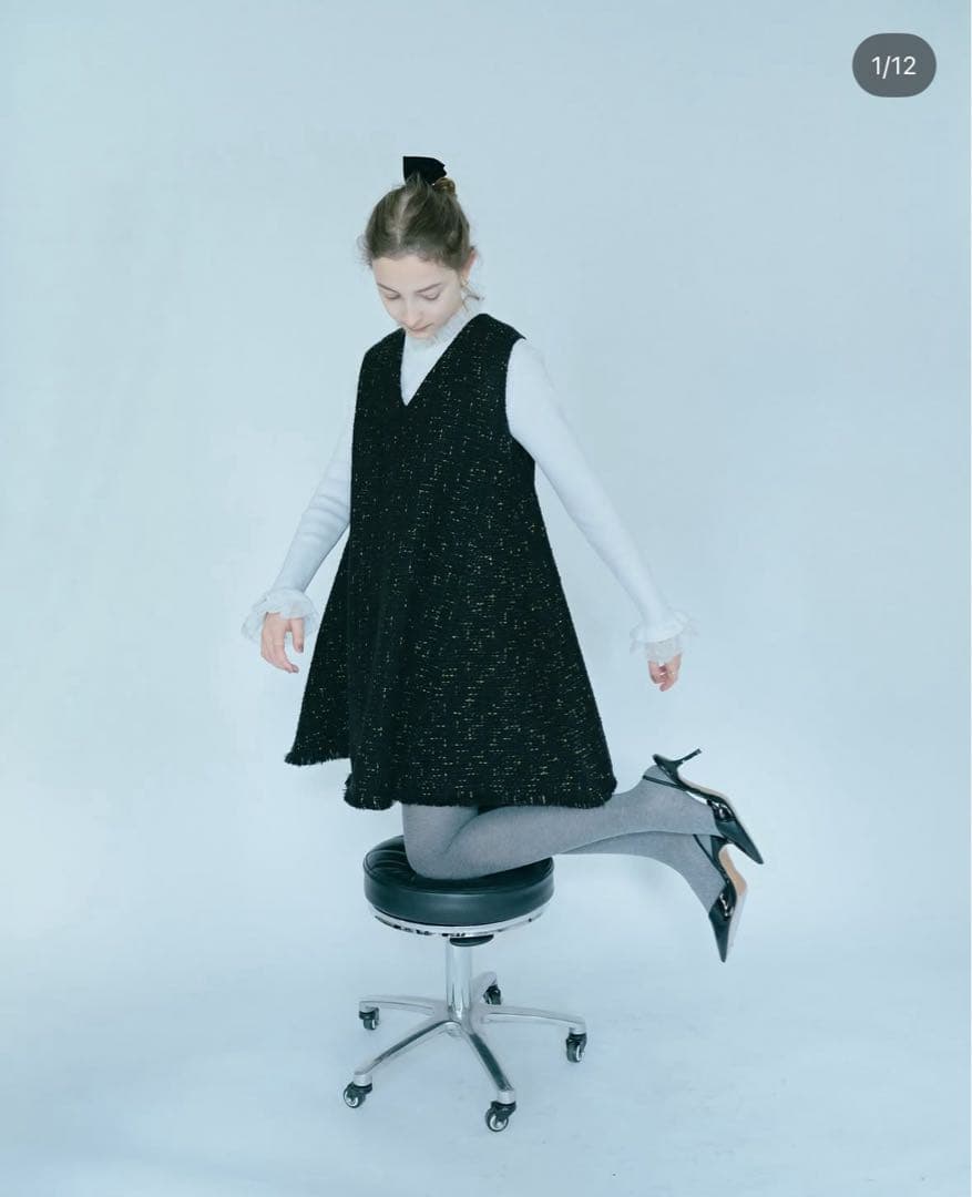 トレフル　ツイードワンピース