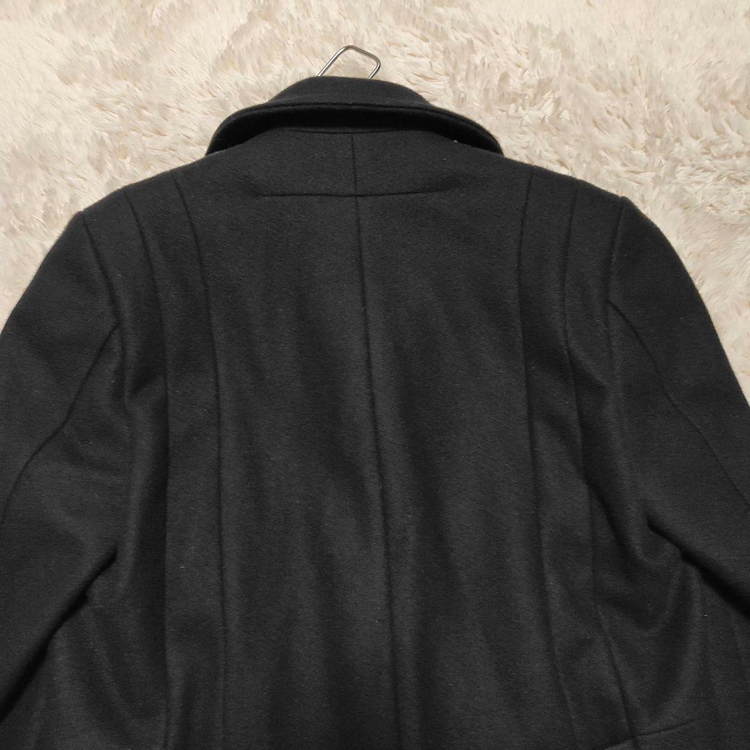 美品✨GIVENCHY スタンドカラー ウールコート ロング丈 ブラック 44