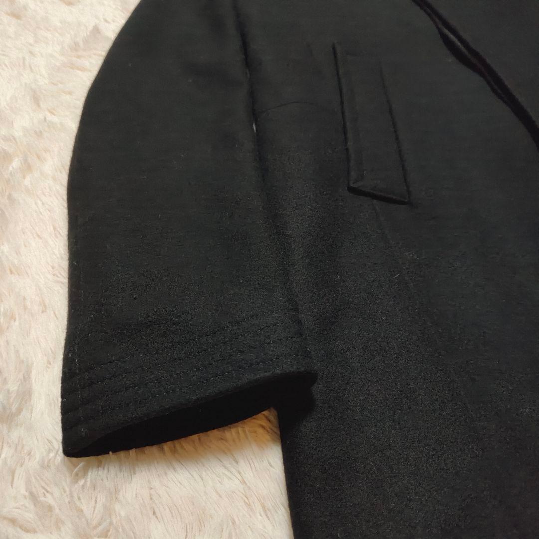 美品✨GIVENCHY スタンドカラー ウールコート ロング丈 ブラック 44