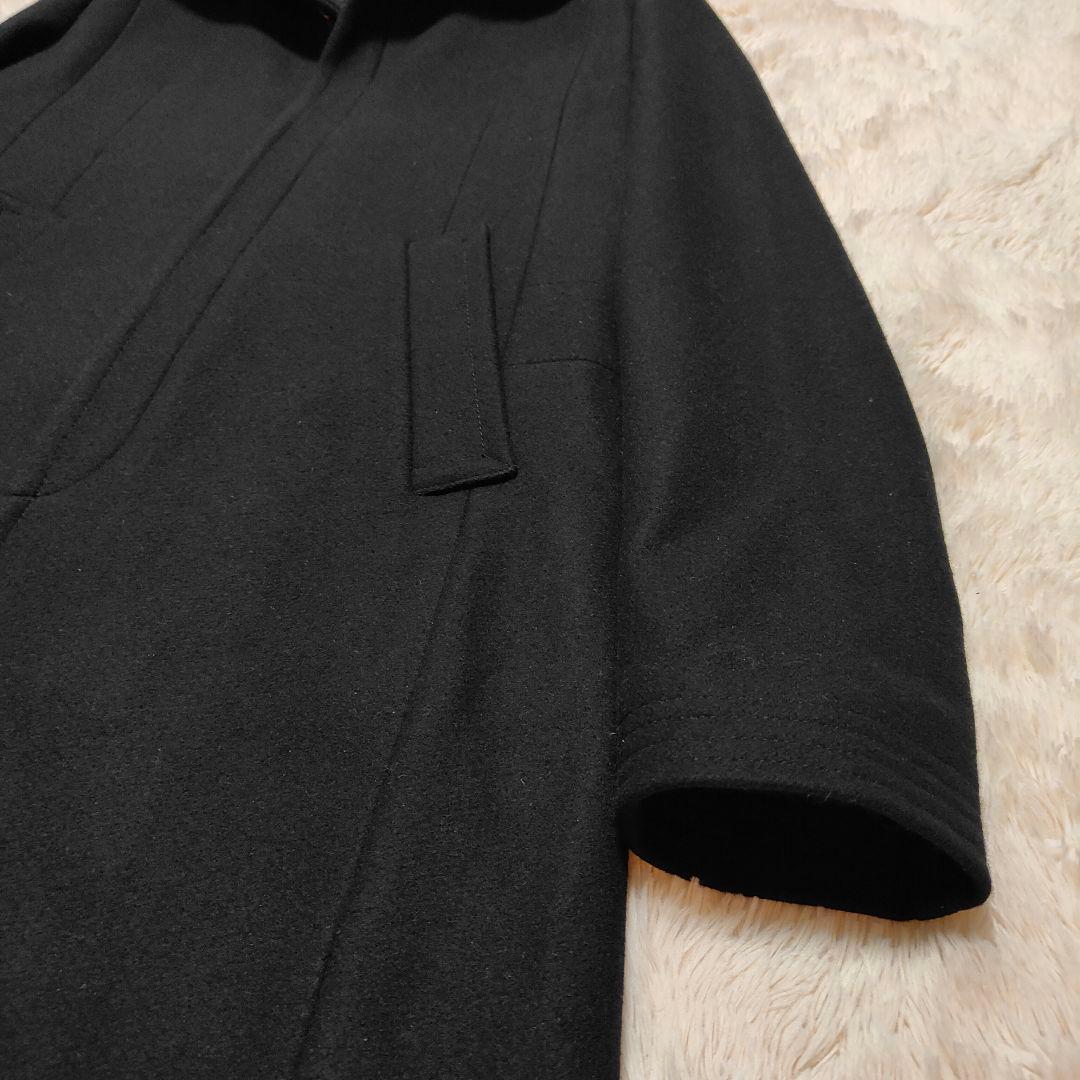 美品✨GIVENCHY スタンドカラー ウールコート ロング丈 ブラック 44