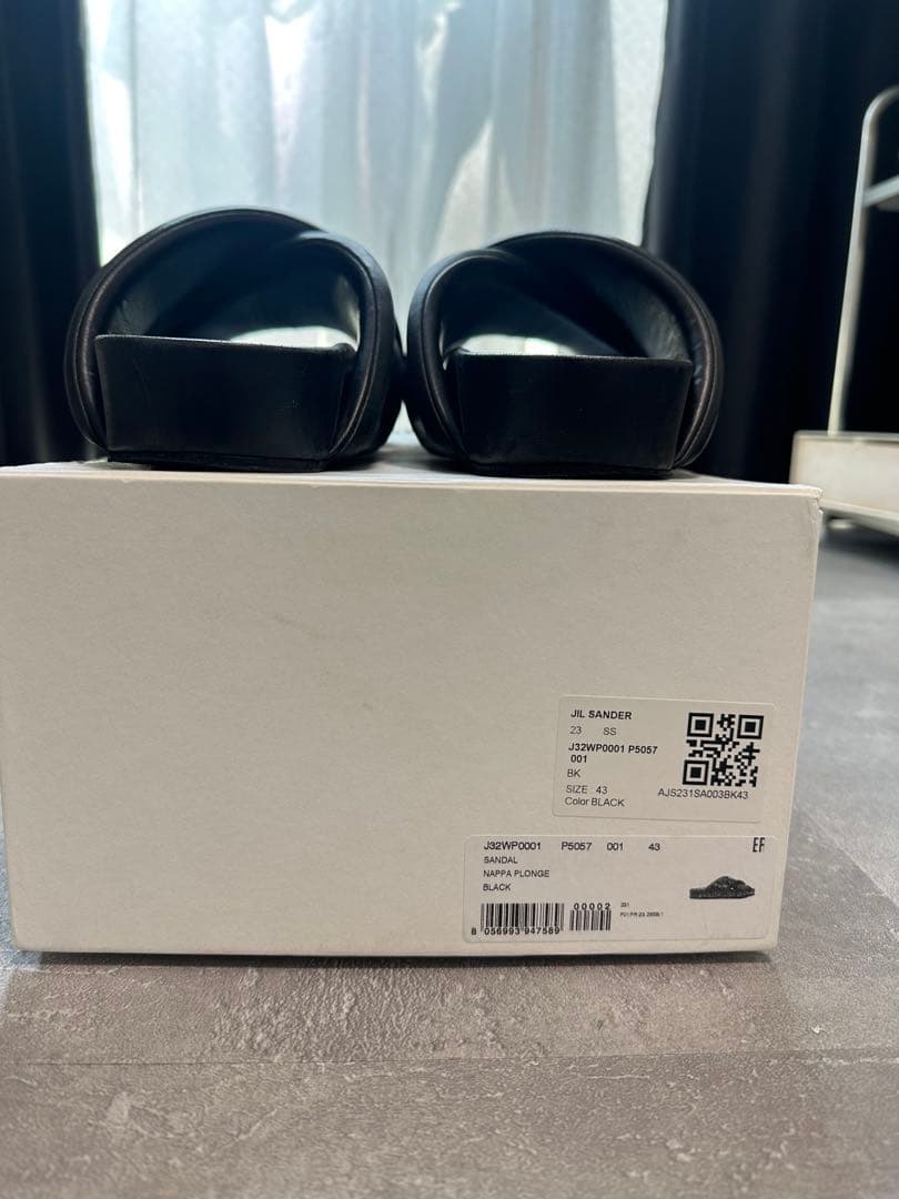 【専用】JIL SANDER ブラック クロスバンドサンダル
