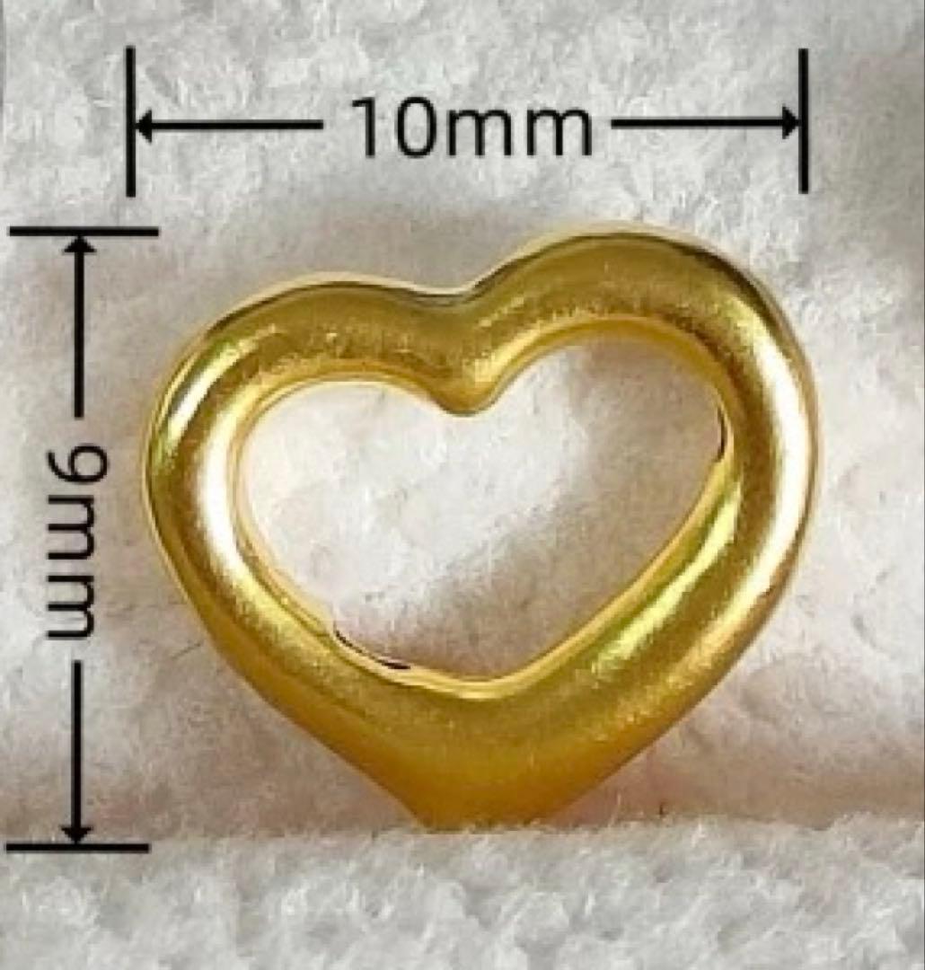 新品未使用　純金　24金 ペンダントトップ　オープンハート