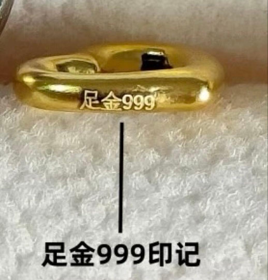 新品未使用　純金　24金 ペンダントトップ　オープンハート