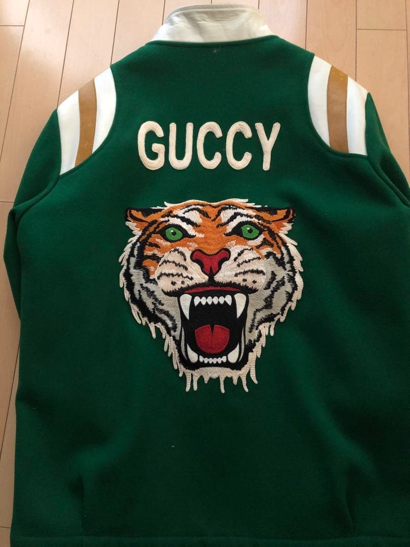 GUCCI タイガー フェルト ジャケット スタジャン グッチ 48
