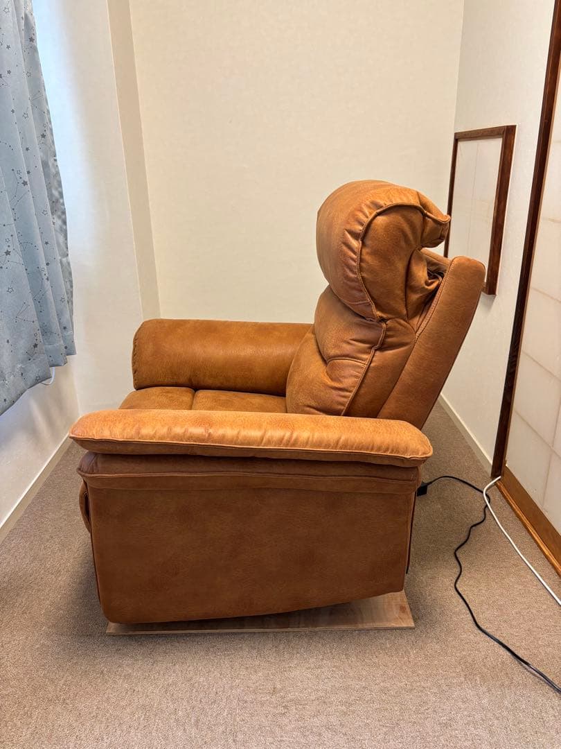 ブラウン リクライニングソファ　２モーター