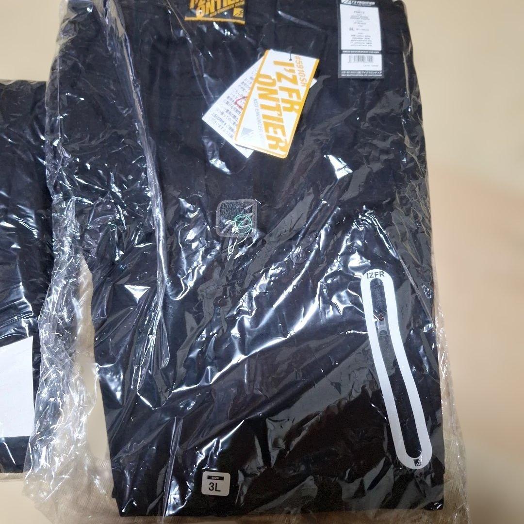 IZ FRONTIER 上下セット ブラック 3L#5910