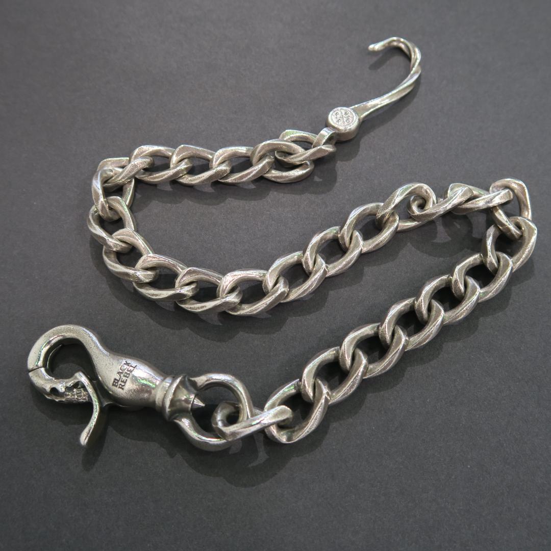 Rude gallery Argent Gleam ウォレットチェーン スカル