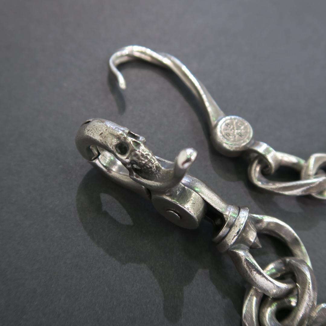 Rude gallery Argent Gleam ウォレットチェーン スカル