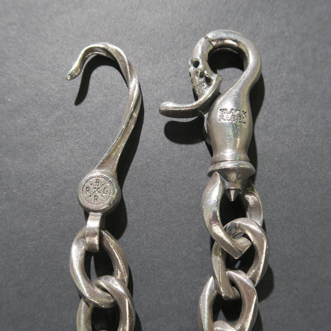 Rude gallery Argent Gleam ウォレットチェーン スカル