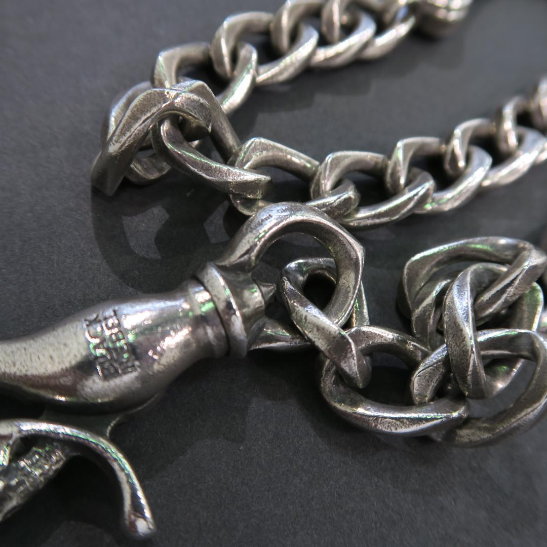 Rude gallery Argent Gleam ウォレットチェーン スカル