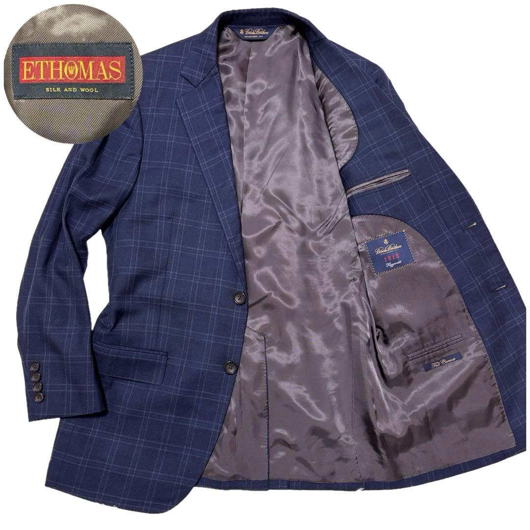 ✨極美品✨ブルックスブラザーズ　テーラードジャケット　シルク　E.THOMAS