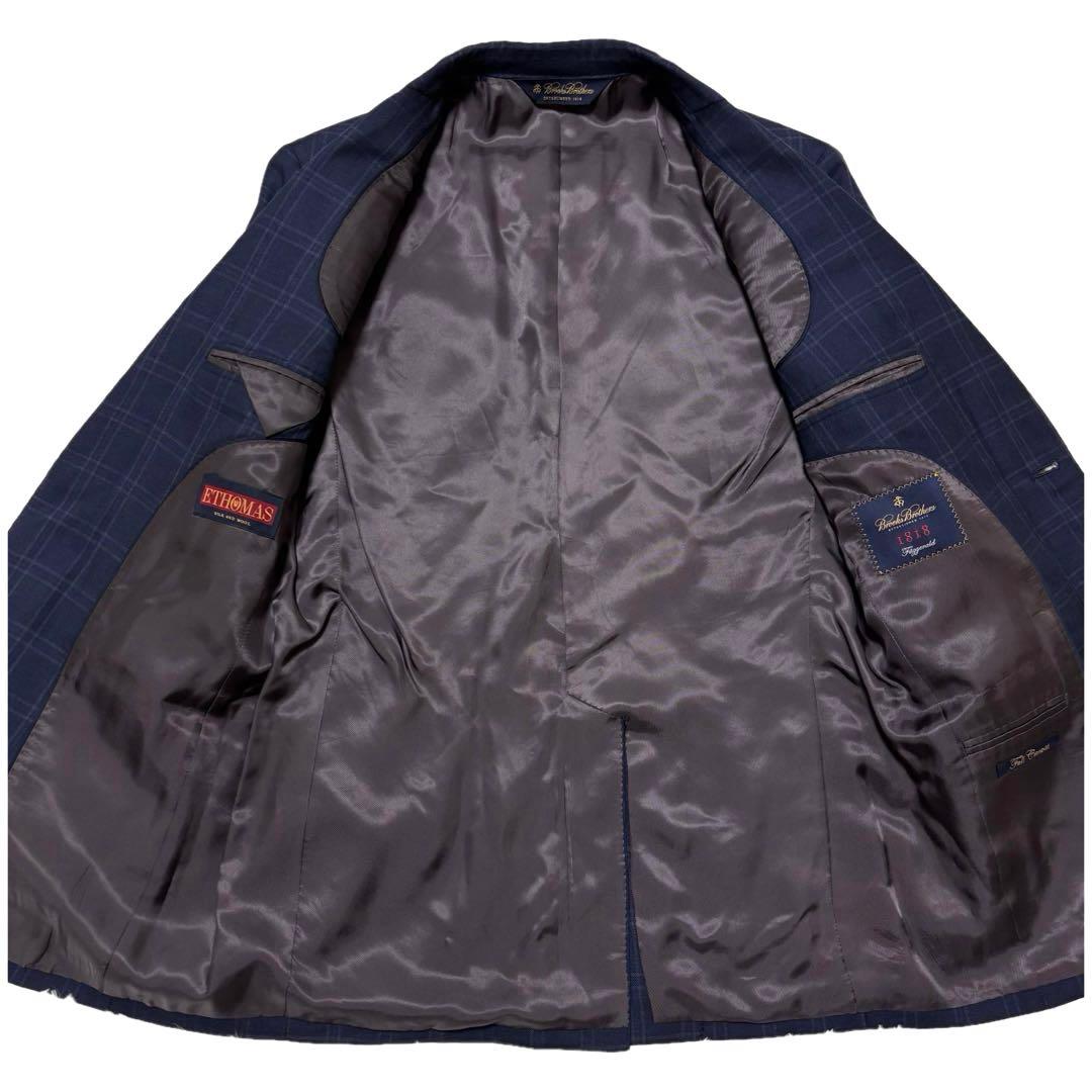 ✨極美品✨ブルックスブラザーズ　テーラードジャケット　シルク　E.THOMAS