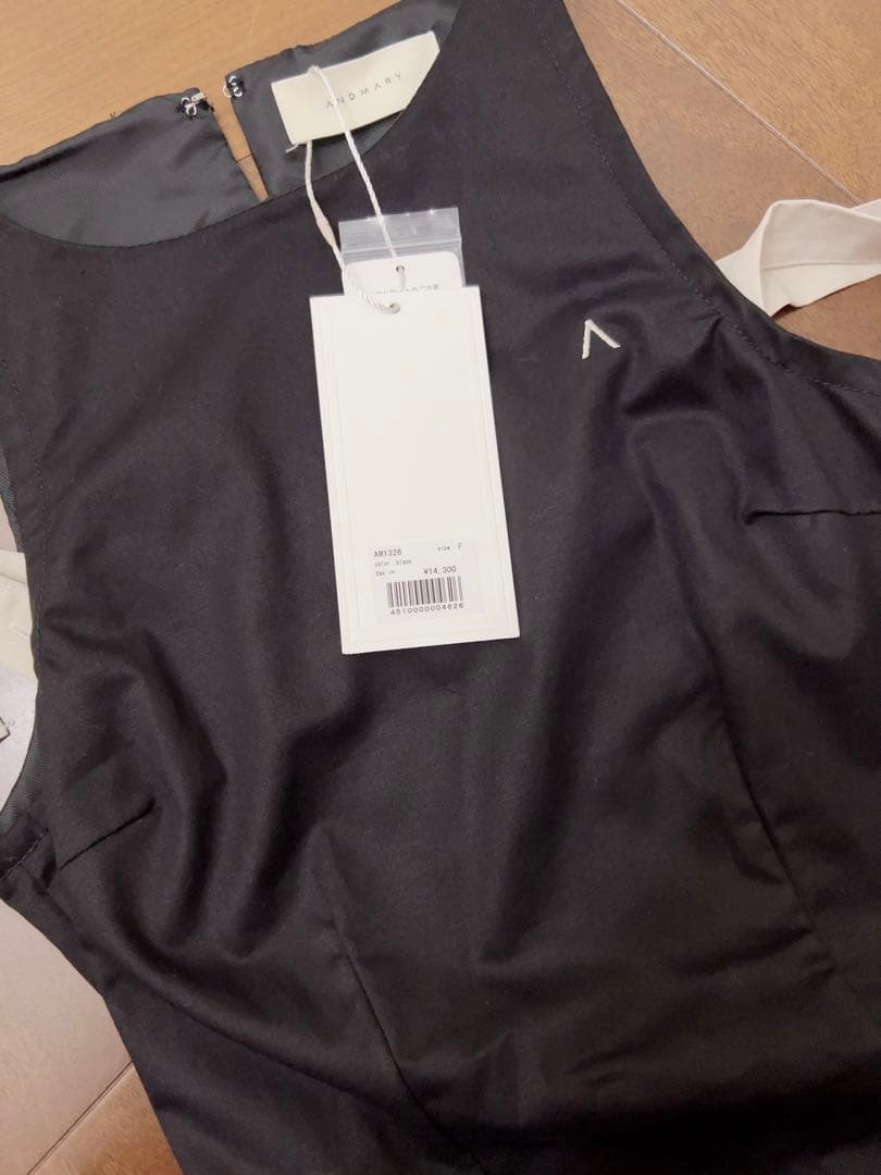 アンドマリー　Jozy ribbon flare mini dress ブラック