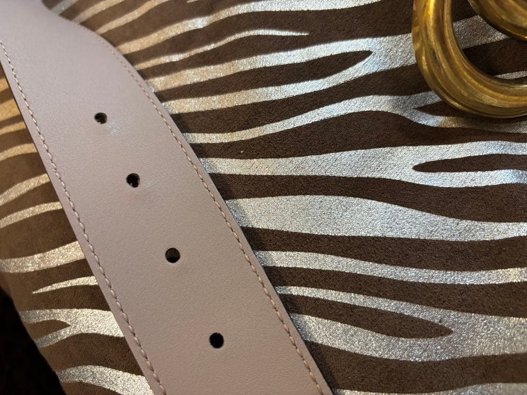 Gucci GGロゴバックル ブラウンレザーベルト