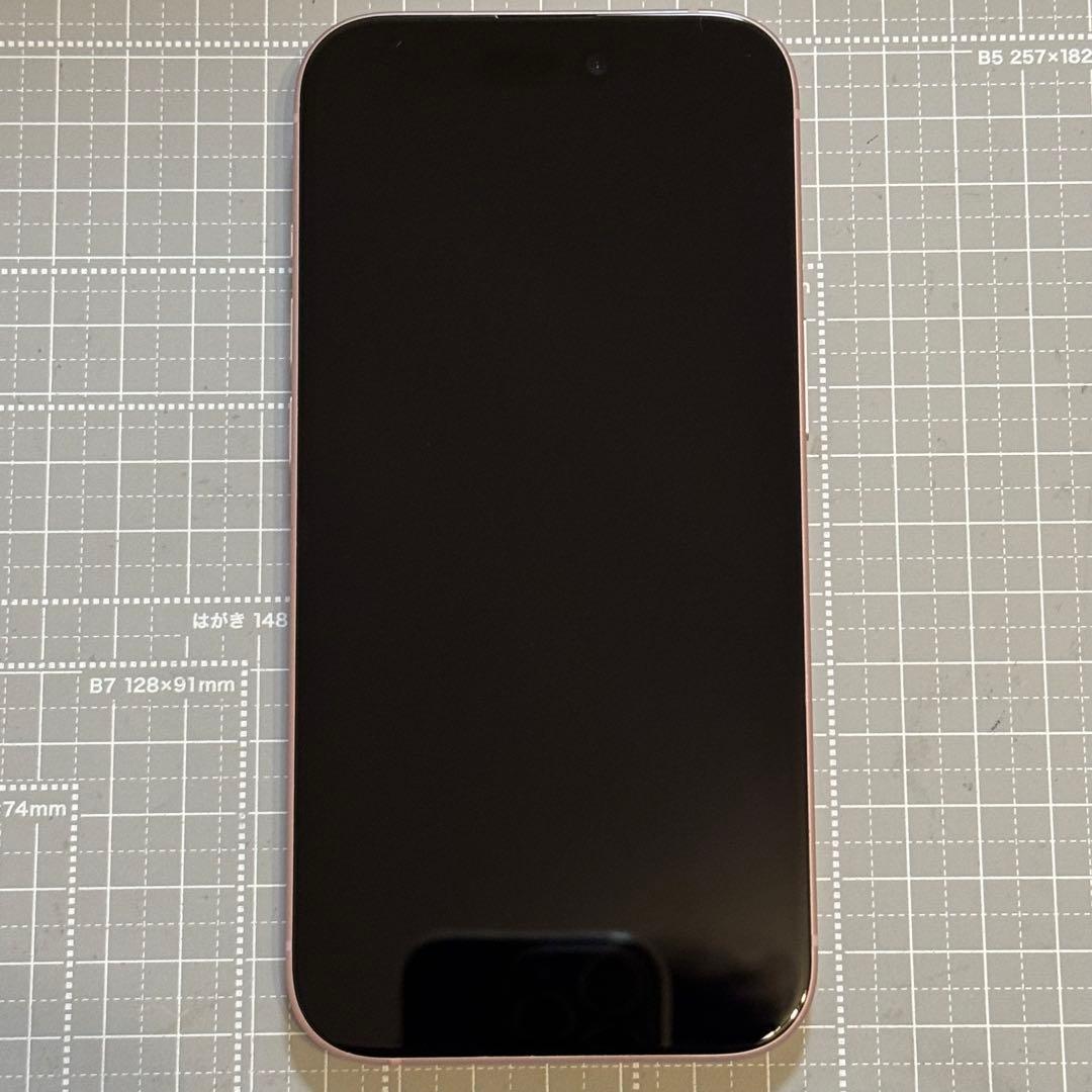 iPhone15 128GB ピンク バッテリー 91%