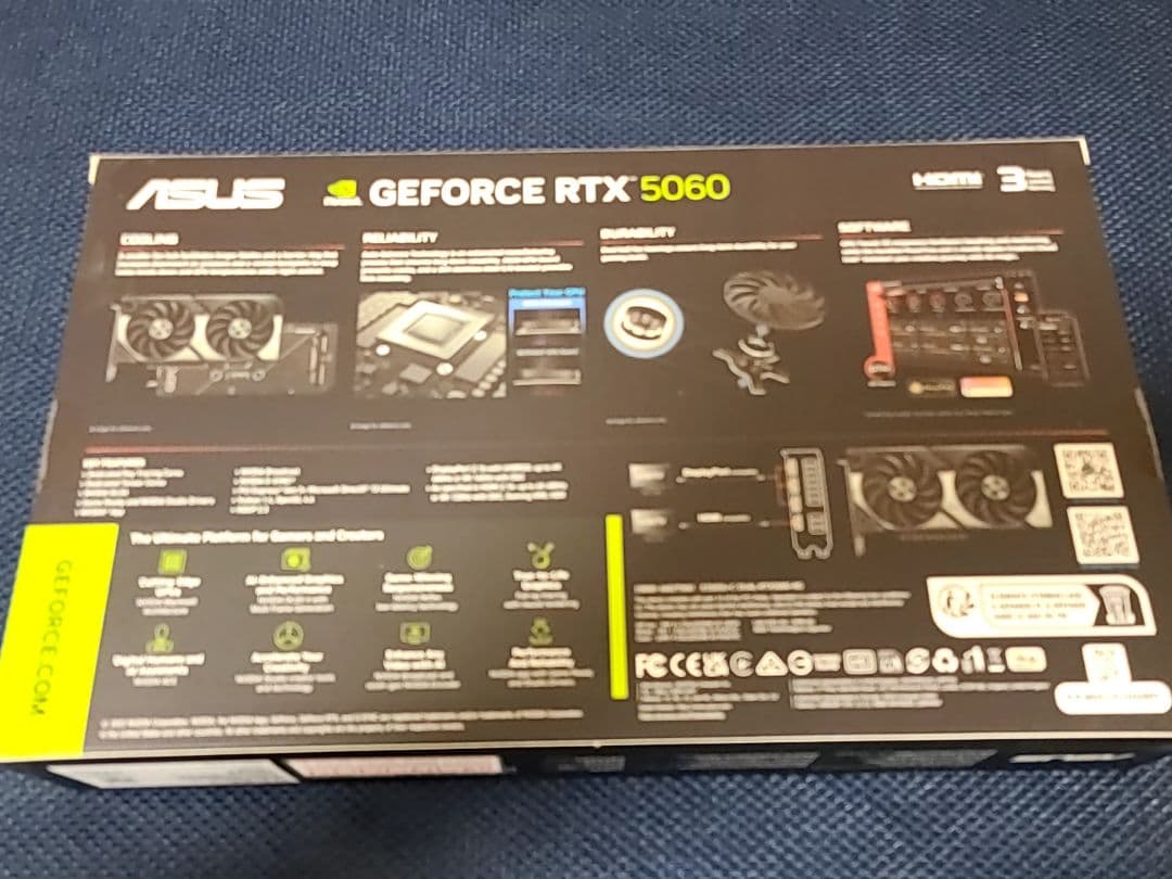 新品 ASUS Dual GeForce RTX 5060 8GB OC