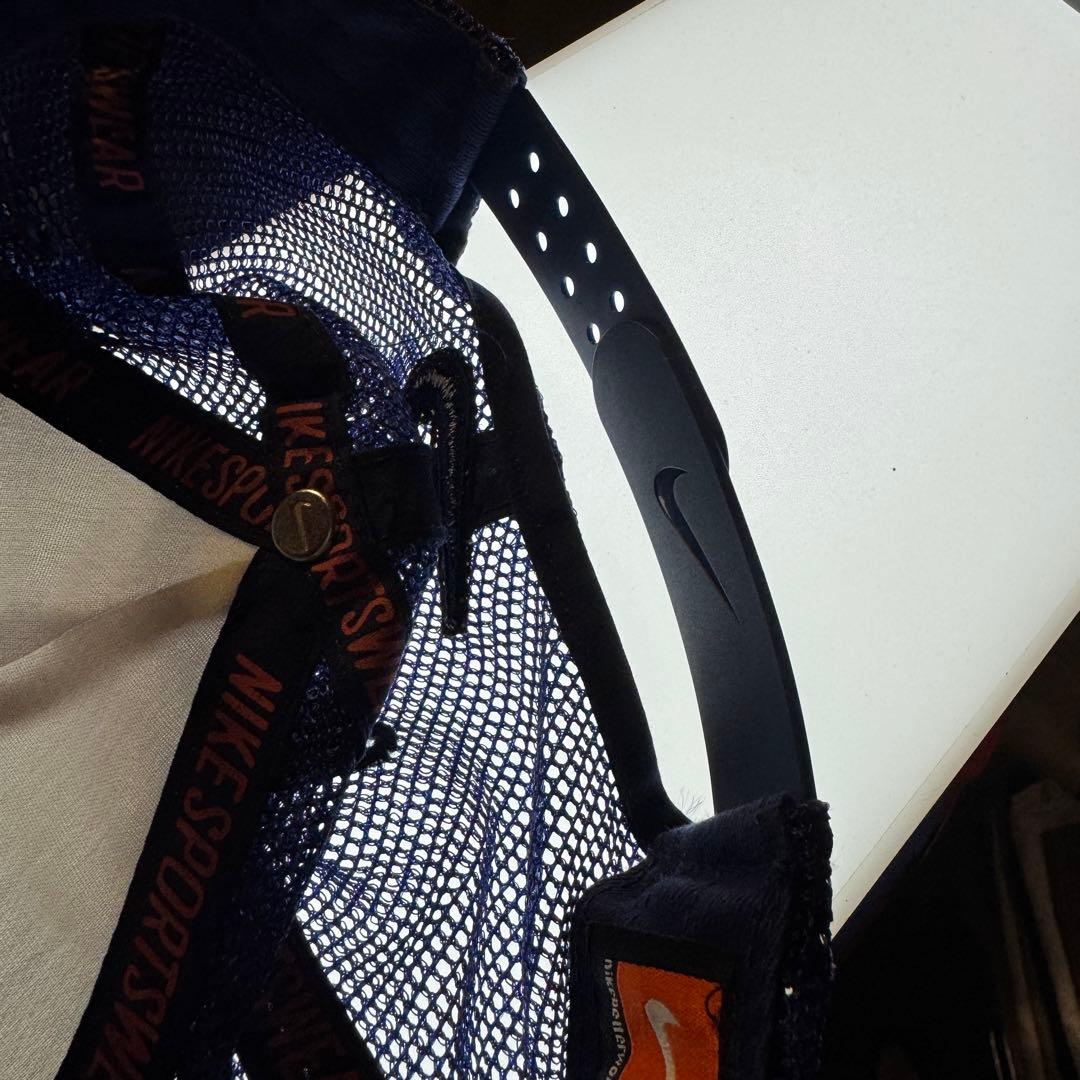 NIKE ナイキ メッシュキャップ トラッカーズキャップ ワッペン ネイビー