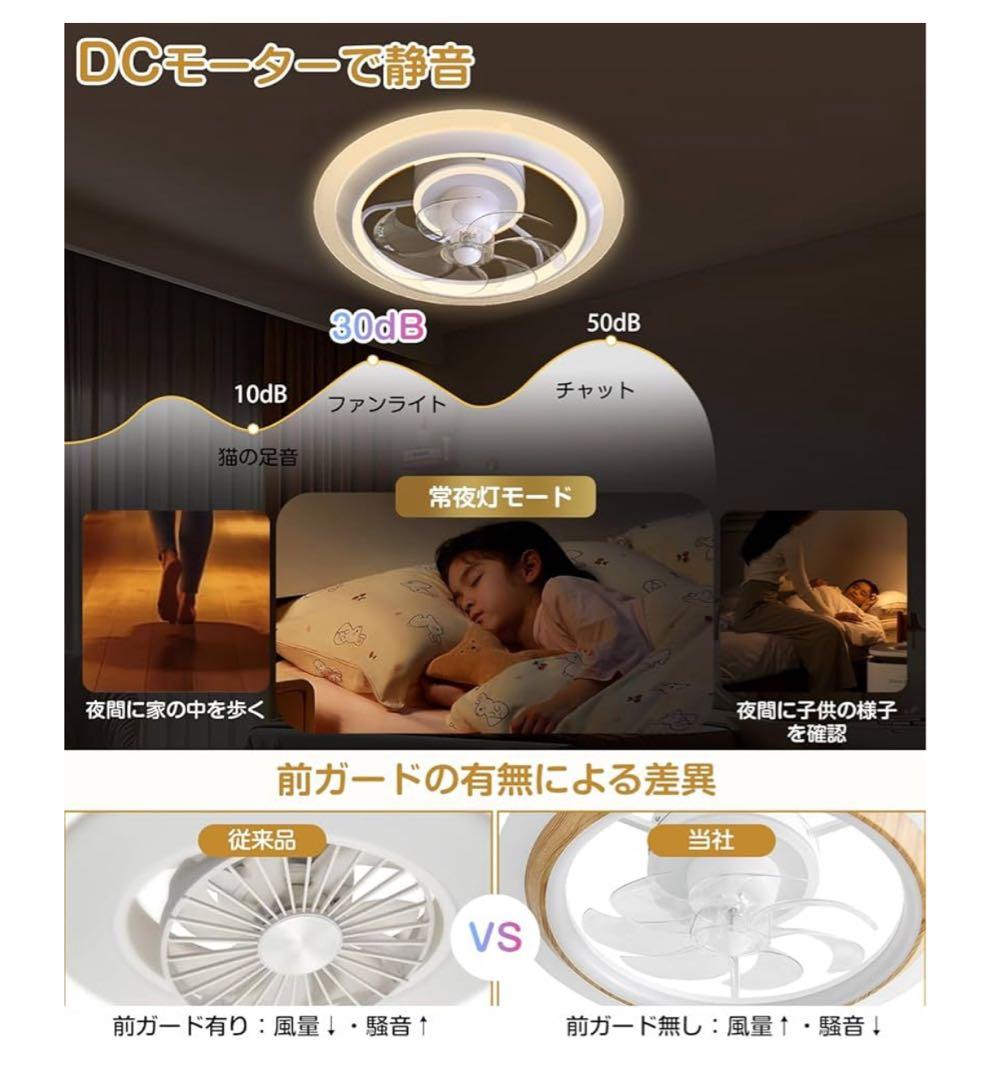 【未開封】LEDシーリングファンライト スマート機能付き