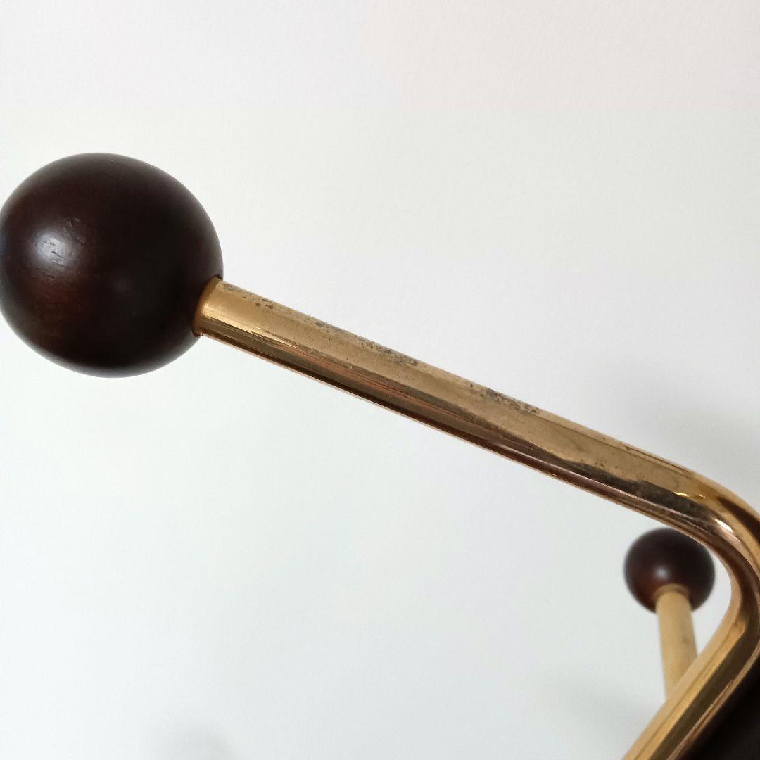 karimoku カリモク　ポールスタンド コートハンガー　木製　ゴールド