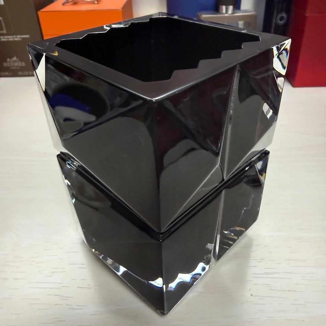 バカラ　ルクソール　花瓶　ブラック　希少品