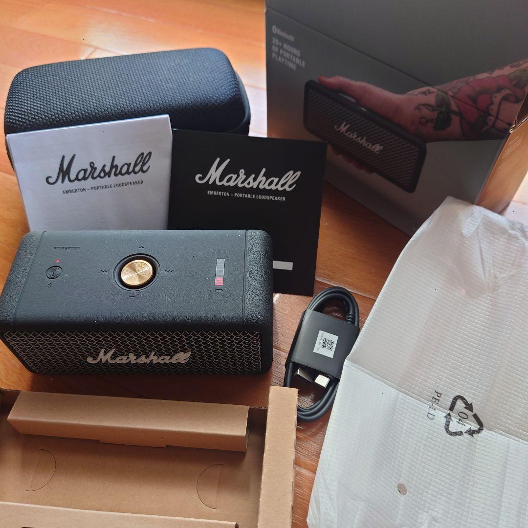 【正規品】Marshall Emberton スピーカー ケース付き 【美品】