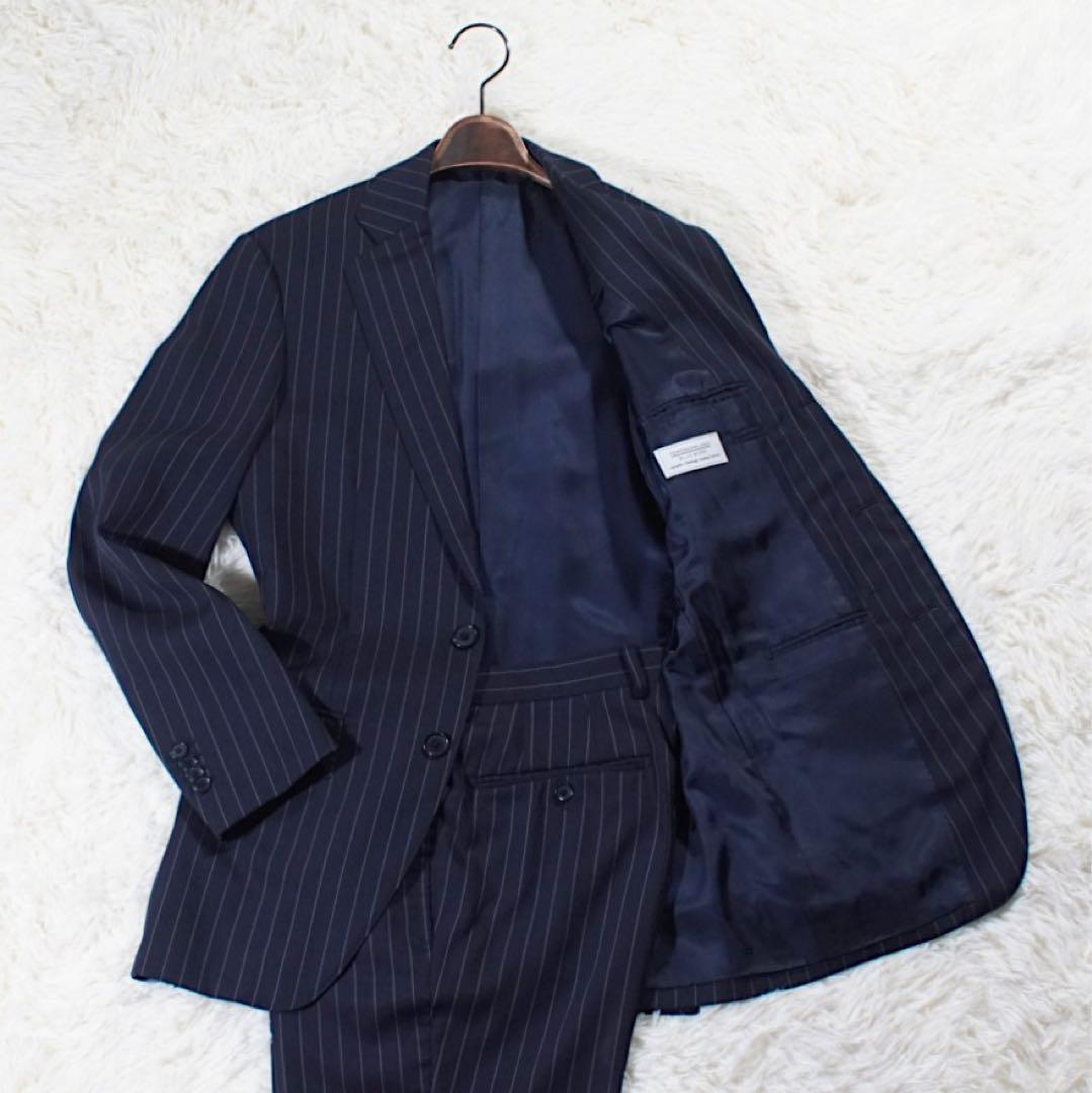 BLUE WORK《トゥモローランド×NIKKE》スーツ(44)ネイビー 段返り