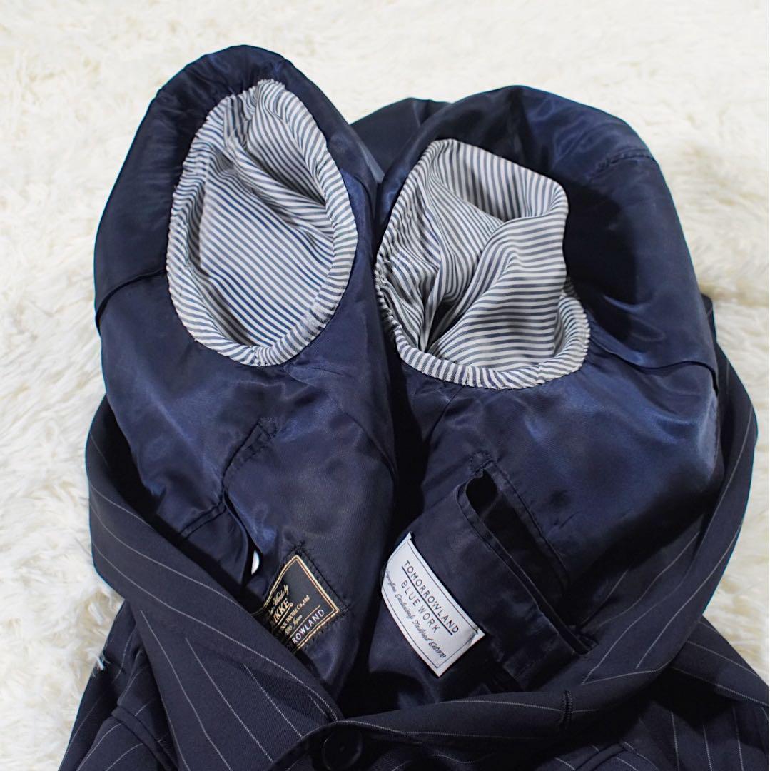 BLUE WORK《トゥモローランド×NIKKE》スーツ(44)ネイビー 段返り