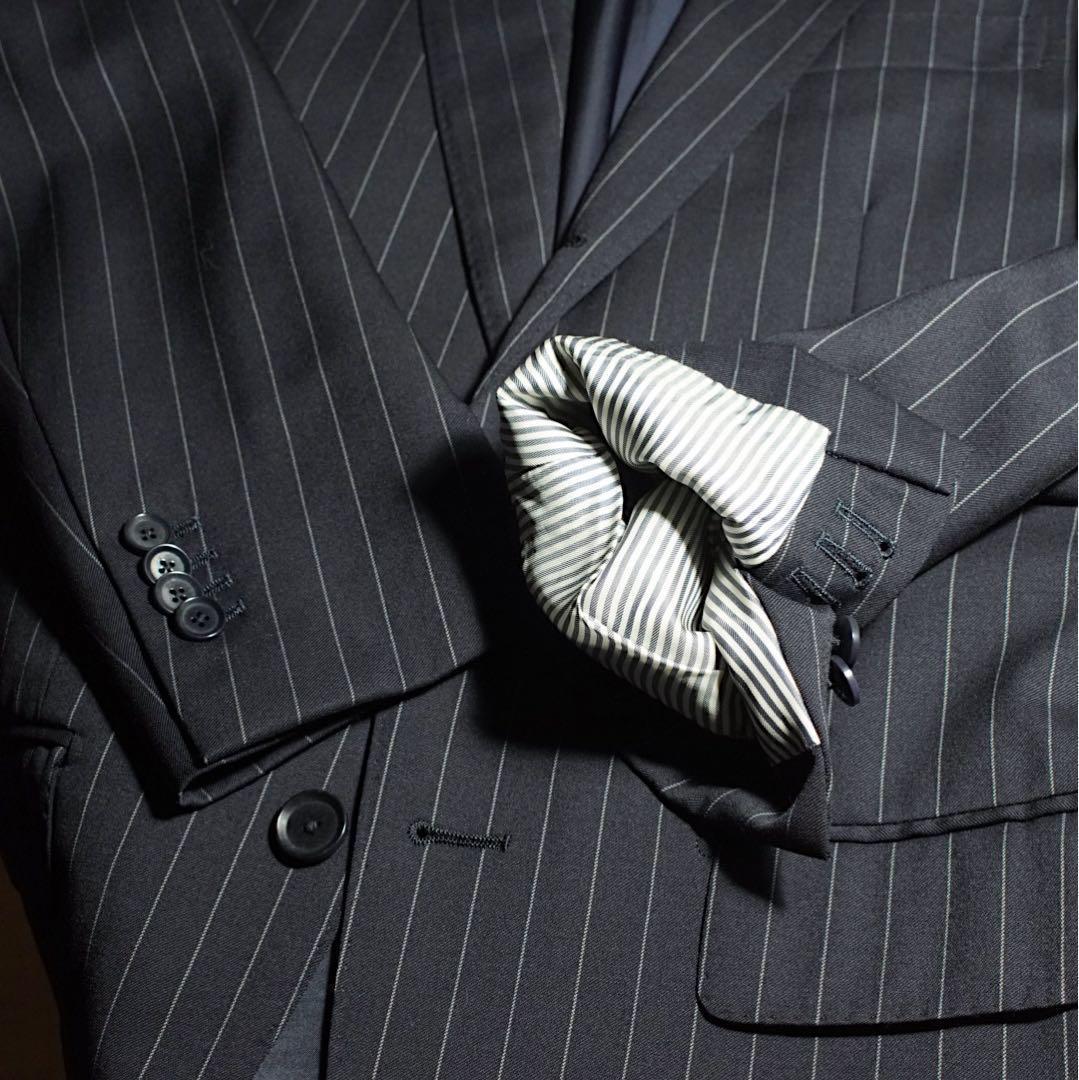 BLUE WORK《トゥモローランド×NIKKE》スーツ(44)ネイビー 段返り