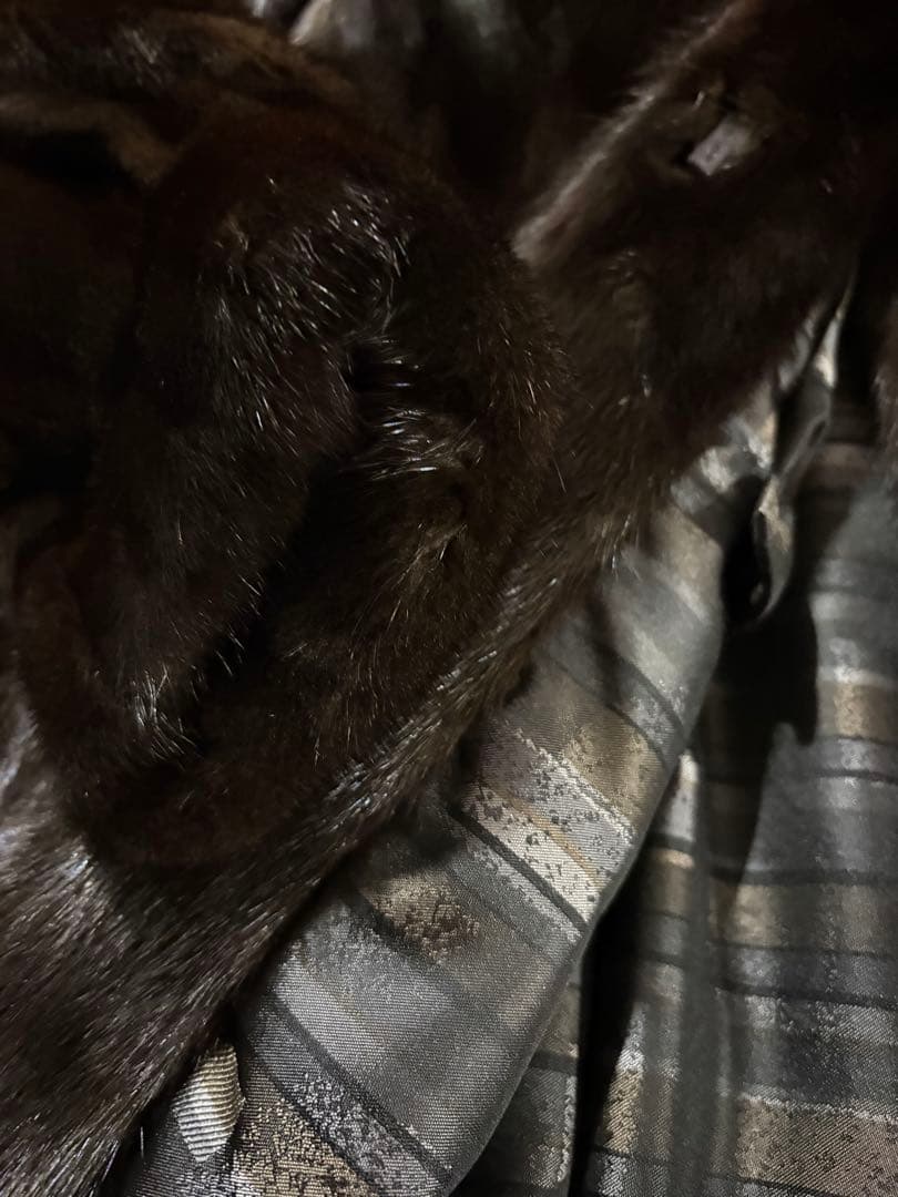 【SAGA MINK】ダークブラウン ファーコート