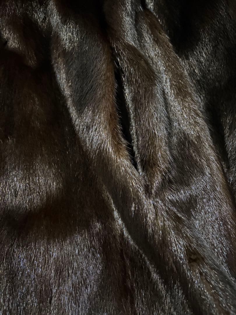 【SAGA MINK】ダークブラウン ファーコート