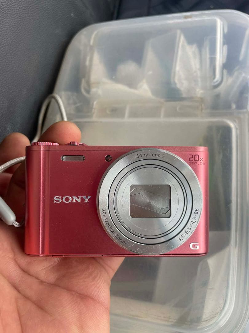 SONY コンパクトデジタルカメラ 20倍ズーム レッド