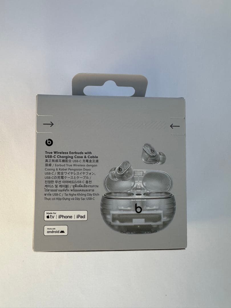 【新品未開封】Beats Studio Buds + トランスペアレント