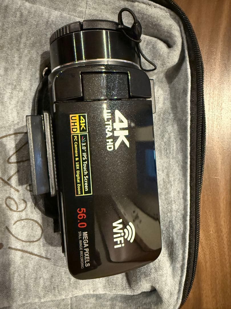 ビデオカメラ 4K YouTubeカメラWIFI機能 5600万画素