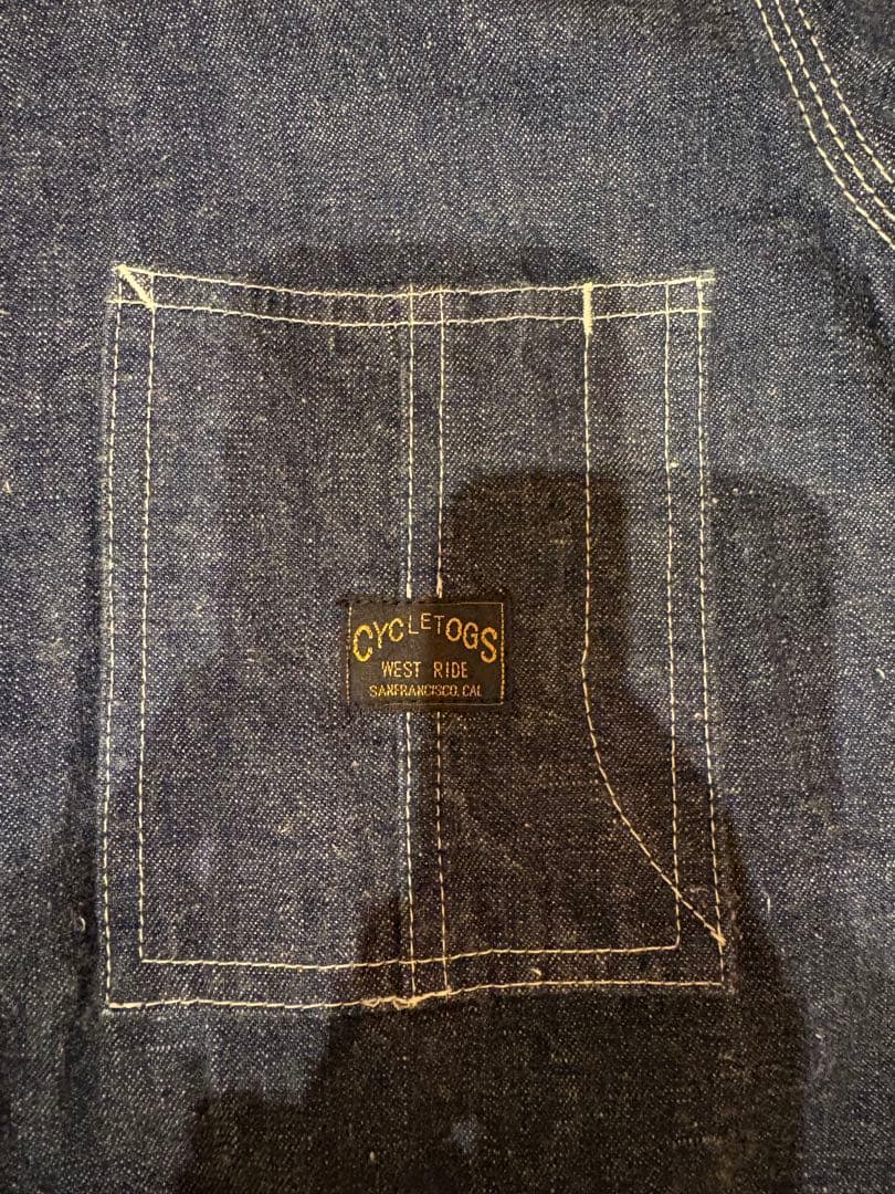 WESTRIDE ウエストライド デニムジャケット カバーオール 濃紺 38