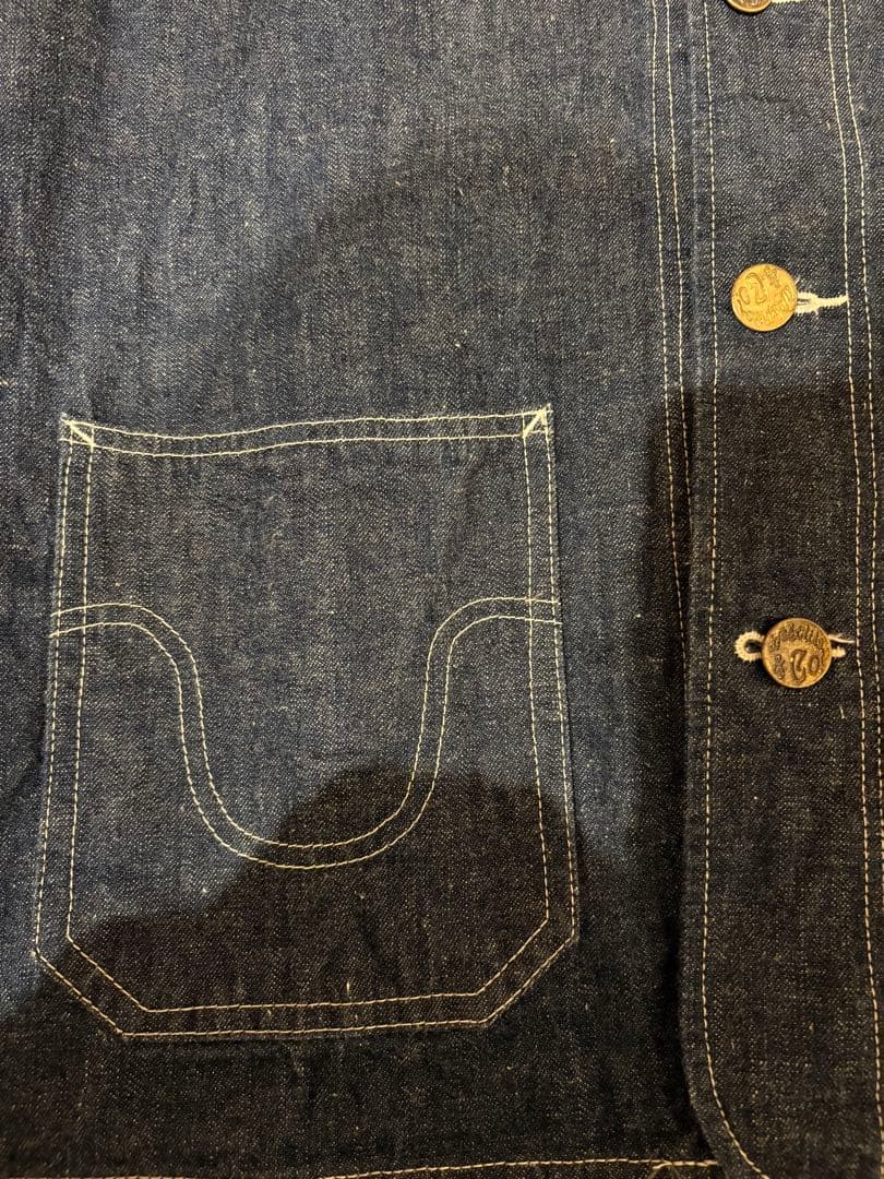 WESTRIDE ウエストライド デニムジャケット カバーオール 濃紺 38