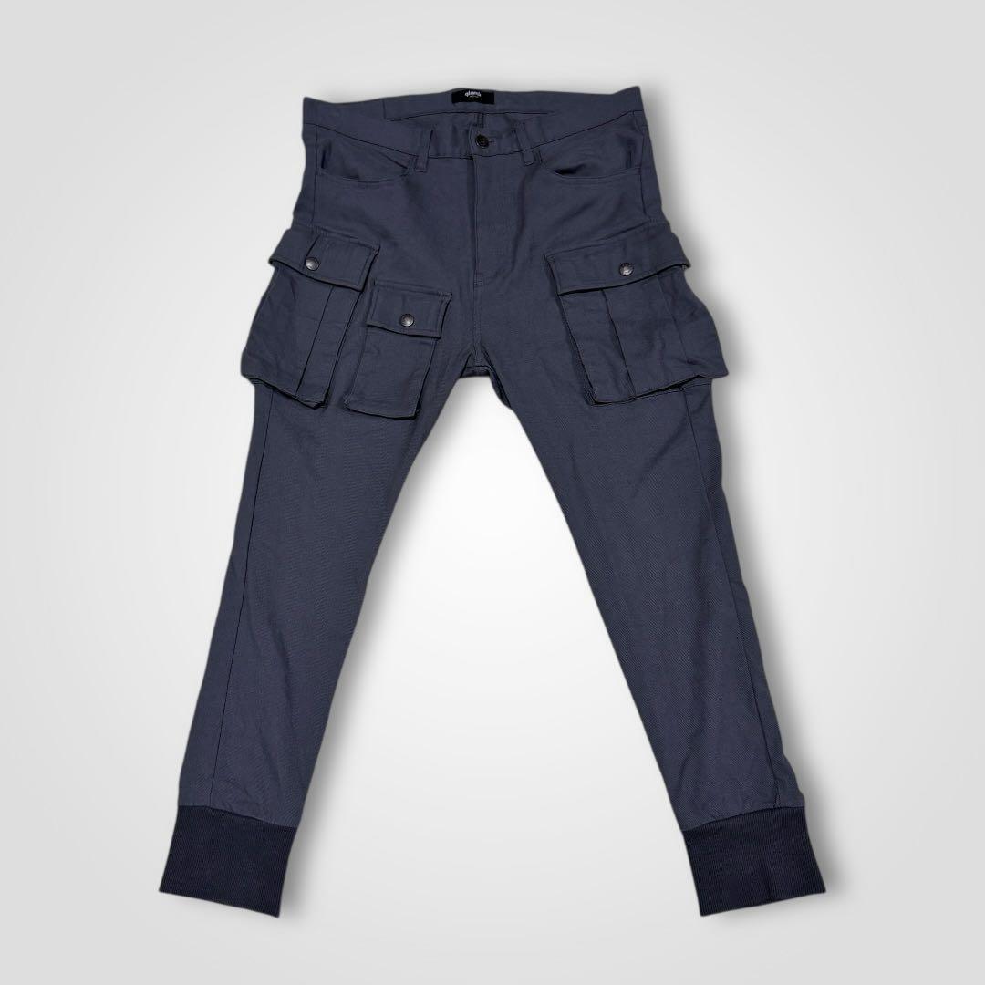 1572◆glamb グラム スキニーサルエルカーゴパンツ M グレー