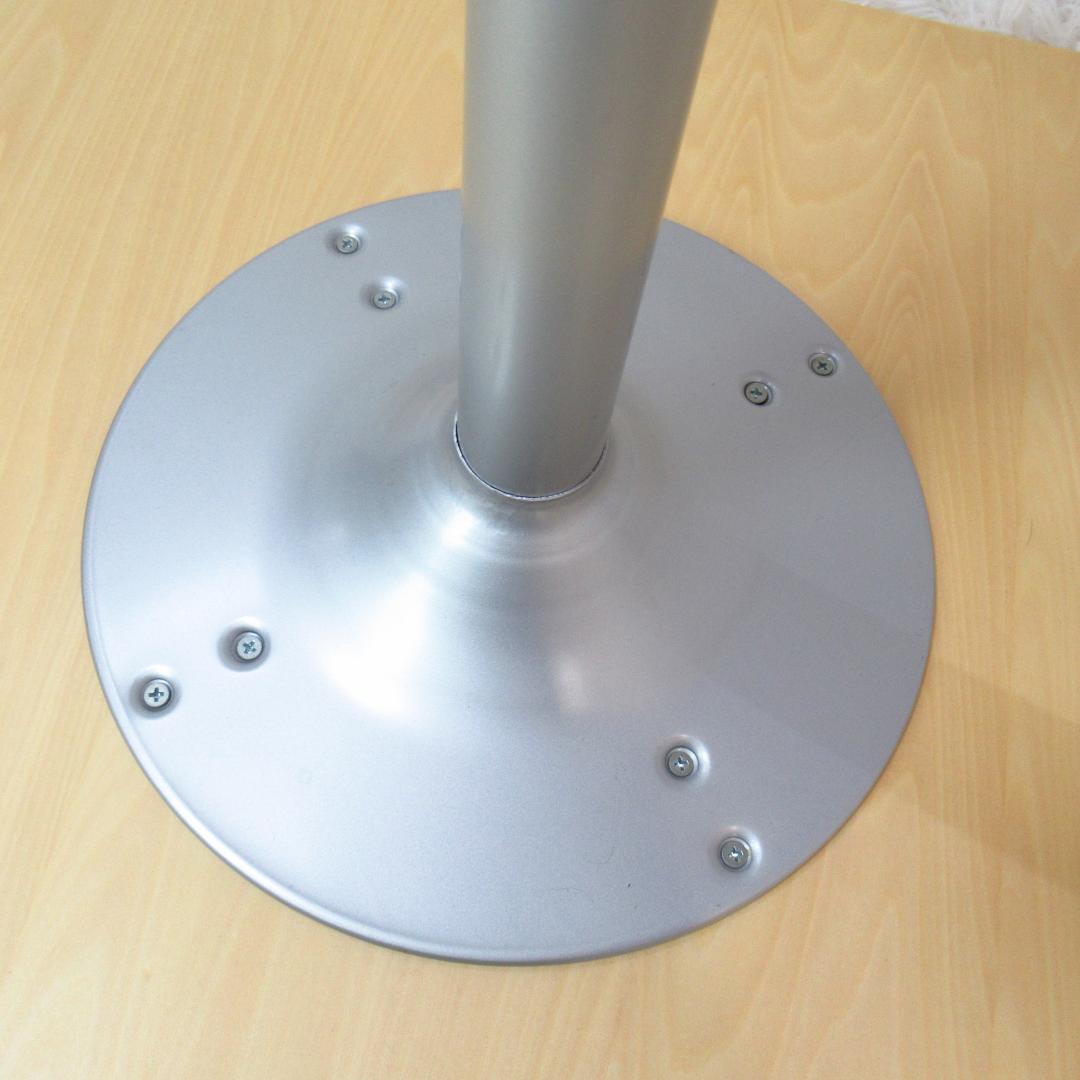 D&DEPARTMENT カフェテーブル ホワイト×シルバー サイドテーブル