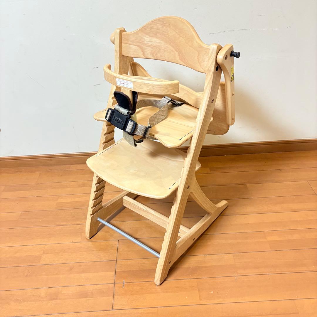 【美品・別売りベルト付属】大和屋 すくすくチェアスリムプラス テーブル•ガード付