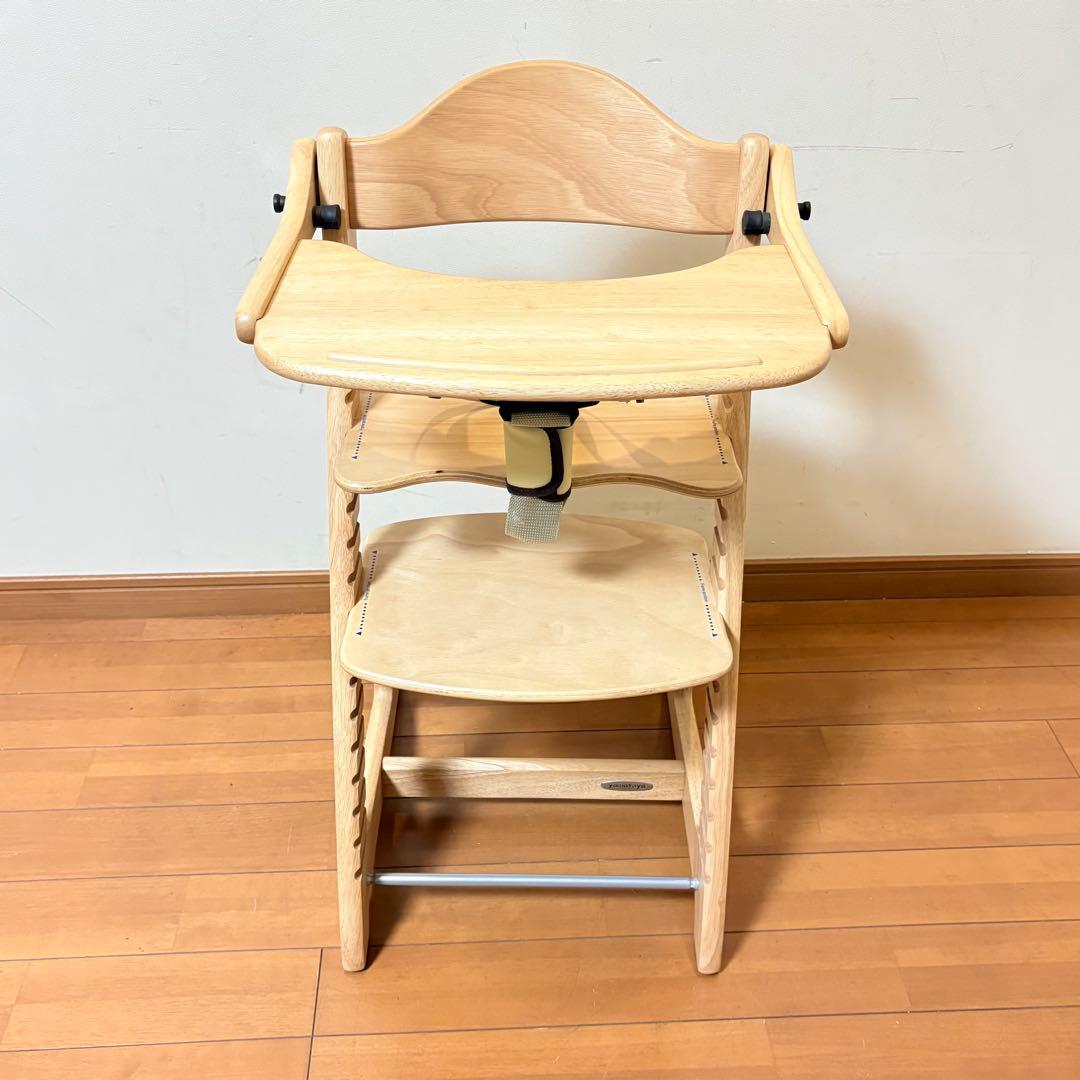 【美品・別売りベルト付属】大和屋 すくすくチェアスリムプラス テーブル•ガード付