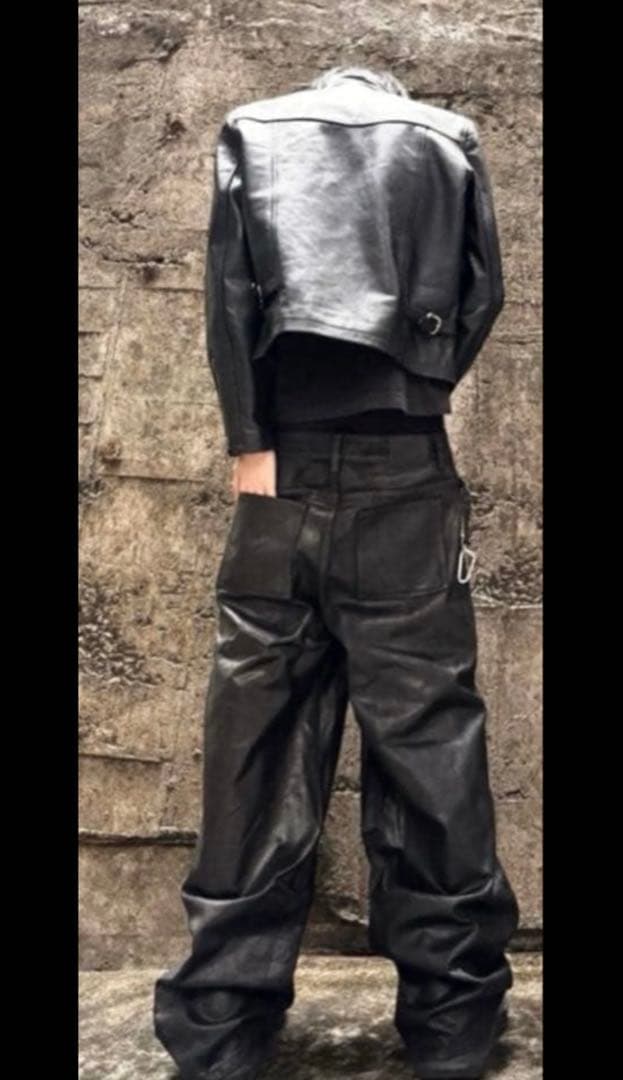 パンツ STRAPPED BAGGY OIL PANTS goar.archive